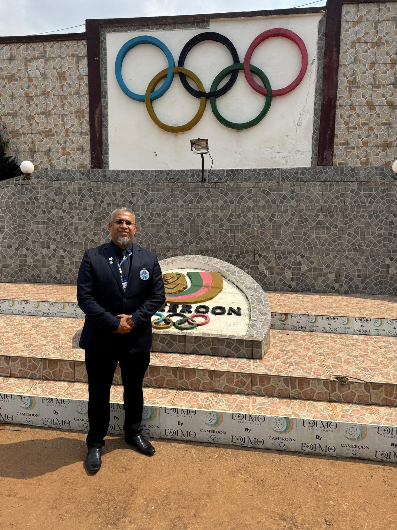 WAKO Africa leadership at an Olympic monument